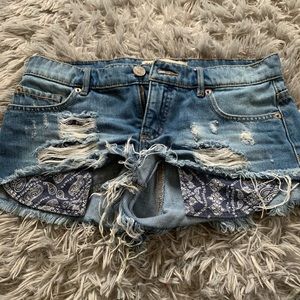 Garage denim shorts.